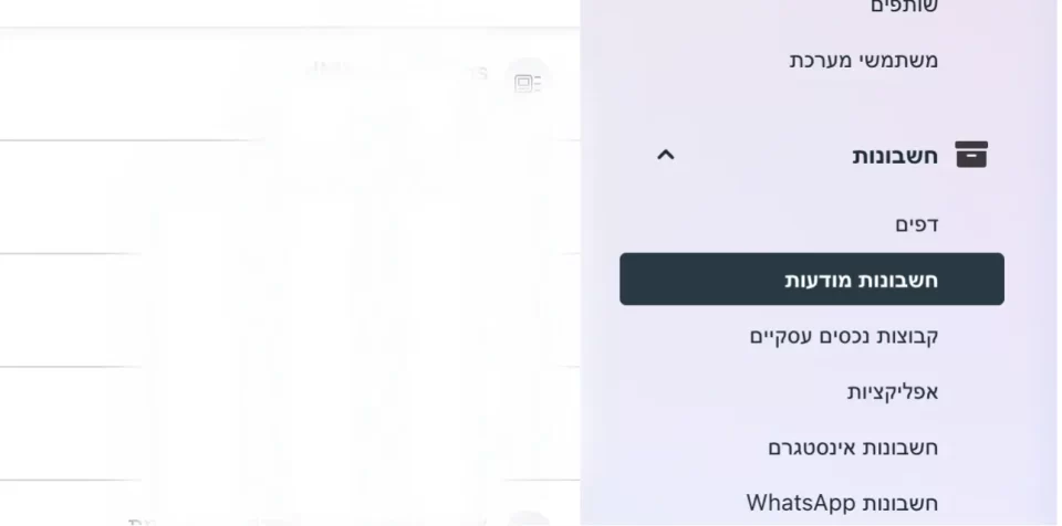 Business Manager - חשבון מודעות